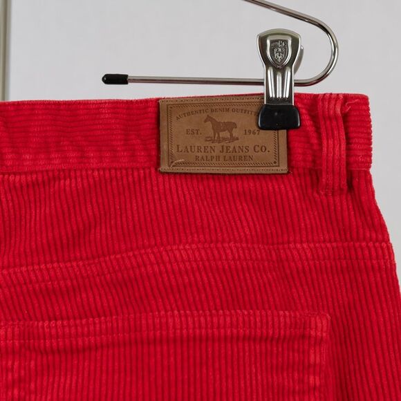 Lauren  Ralph Lauren corduroy red pants size 12 - Picture 8 of 12
